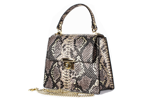 14508 Snake leather Fashion bag by Moretti Milano.jpg